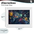thumbnail image 4 of Stupell Industries Eclectic Celestial Planetary Parade White Framed Print Under Glass, 20 x 14, by Creative Studio, 4 of 8