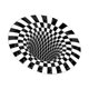 thumbnail image 1 of Yuarrent Optical Illusion Rug 3D Optical Area Rug Bedside Illusions Rug Kits de decoración para fiestas Blanco negro 80cm, 1 of 6