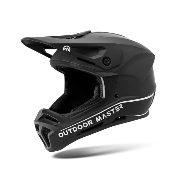 Casco de bicicleta de montaña OutdoorMaster Full Face negro para adulto