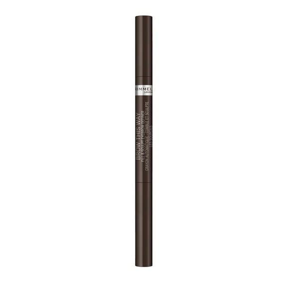 Rimmel Brow This Way Fill & Sculpt Eyebrow Definer, Medium Brown 002, 0.01 oz