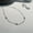 White Gold Color, variant on 925 Sterling Silver Gold Plated Thin Bracelet