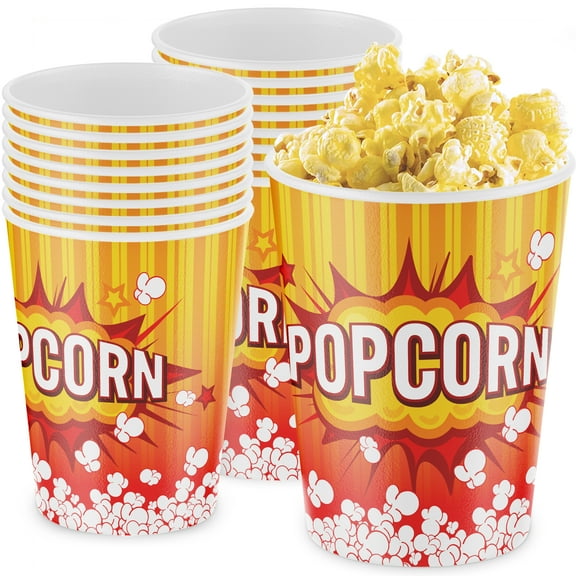 Avant Grub 32 oz. Disposable Stackable Paper Popcorn Buckets 25 Pk.