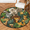 Multicolour 2, variant on CURLYOOT Round Rug 3ft Rainforest Animals Jungle Elephant Giraffe Area Rug, Washable Circle Mat Non Slip Floor Carpet Mat, Soft Indoor Rugs for Entryway Living Room Dining Room Bedroom