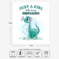 thumbnail image 3 of Dinosaur Blanket for Girls - Jurassic Dino World Park Kids Blanket - Dinosaur Room Decor for Girls, Jurrassic Dinosaur Gifts Soft Flannel Sofa Bed Throw Blanket 50x60 Inch Toy, 3 of 5