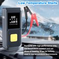 thumbnail image 3 of 1000A Peak 12V Car Jump Starter with 25L/min Air Compressor, 8000mAh Power Bank, LED Flashlight & SOS Mode - Portable Tire Inflator for Gasoline/Diesel Engines Up to 4.0L, ABS Material, Black, with, 3 of 6