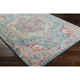 Mark&Day Area Rugs, 5x7 Lola Traditional Sky Blue Area Rug (5'3
