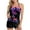 Multicolor# Bathing suit for women, variant on Oksale Halter Tankini Swimsuits for Women with Boyshorts Adjustable Strap Swimwear Floral Print Flowy Beachwear 2 Piece Multicolor L