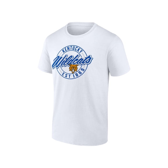 NCAA Kentucky Wildcats Men's Cotton White Short Sleeve T-Shirt