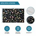 thumbnail image 6 of Spring Floral Placemats Set of 12, Elegant Pastoral Flowers Dragonfly Black Placemats for Dining Table, Place Mats for Kitchen Tabletop, Waterproof Wipeable Dining Table Mats Set, 6 of 9