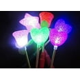 thumbnail image 2 of 5 pcs LED Flashing light up stick Multi Color Glow Rose Wand Party Concert Favor, 2 of 4