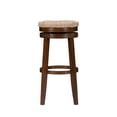 thumbnail image 3 of Linon Maya 31" Wood Swivel Seagrass Seat Barstool in Walnut Brown, 3 of 9