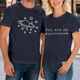 thumbnail image 5 of Ankishi Couples Matching Shirts Star Galaxy Space Men Crew Neck Cotton Tees Fashion Clothes Tops for Holiday, 5 of 7