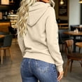 thumbnail image 7 of IUYRTFE Women's Zip Up Hooded Sweatshirt Long Sleeve Casual Sporty Jacket with Pockets, 7 of 7