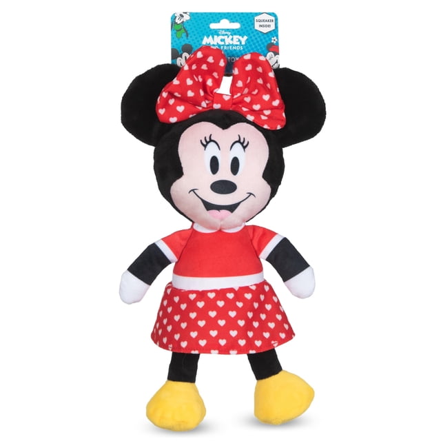Juguete de peluche para perros Disney Squeaky para mascotas Minnie Mouse, 23 cm
