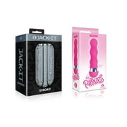 Sexy, Kinky Gift Set Bundle of Jack-It Stroker Smoke and Icon Brands Pinkies, Curvy