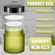 thumbnail image 2 of Frascos de vidrio Norme de 4 oz/120 ml con tapas a prueba de fugas, 12 unidades, color verde guisante, 2 of 7