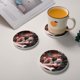thumbnail image 2 of Posavasos de tierra de diatomeas absorbente de Tokyo Ghoul, el aislamiento antideslizante de tierra de diatomeas sin olor protege la superficie de la mesa contra daños Talla única, 2 of 7