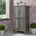thumbnail image 4 of Afuera Living Traditional Wood Storage Cabinet in Gray Finish, 4 of 12