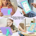 thumbnail image 3 of BMOUO Case for All-New Amazon Fire HD 8 & HD 8 Plus Tablet (Only 12th Gen,2024/2022), Layer Duty Shockproof Rugged Case with Kickstand, Purple+Teal, 3 of 7