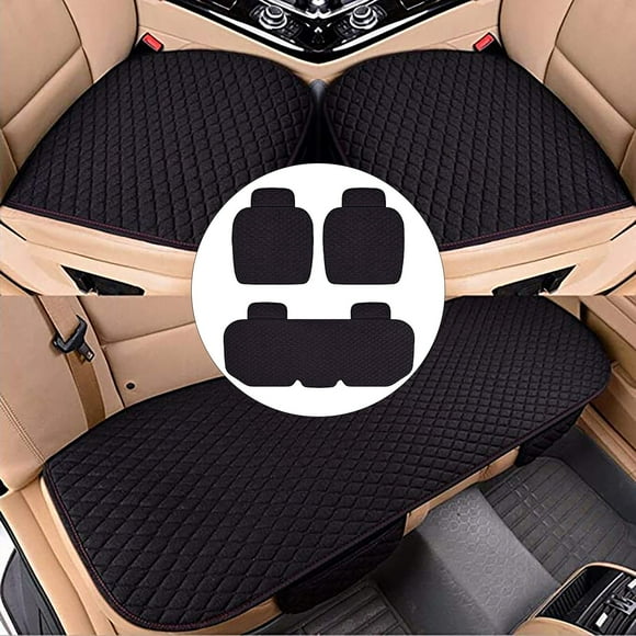 EGNMCR Car Interior Accessories Set of 3 Car Seat Cushions Non-Slip Breathable Back Cushion Car Seat Covers Universal Car Seat Covers for Front Seat Covers seat cover