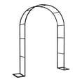 thumbnail image 4 of Arbor de Jardín con Arco de Boda, Arco de Jardín, Arco de Jardín de Cenador Fuerte, Pérgola de Cenador Al Aire Libre, para Patio Negro, 4 of 7