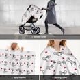 thumbnail image 6 of Car Seat Cover Baby - Bike Pattern heart Breathable Infant Car Seat Cover for Baby Carseat, Lightweight Comfort Baby Essentials Must Haves Newborn Stuff for Girl Boy, 6 of 7