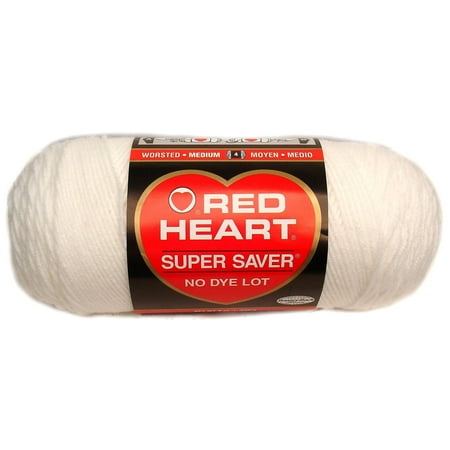 UPC: 0073650846403 | Red Heart Super Saver Medium Acrylic White Yarn 364 yd