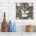 thumbnail image 3 of WOBOGO Little Angels with White Wings Pattern Wall Clock 7.78 Inch Battery Operated Silent Unit Square Rustic Vintage Style for Home Bedroom Office Black Pointer, 3 of 8
