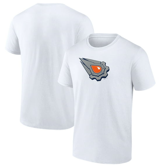 Men's  White Edmonton Oilers Primary Logo T-Shirt