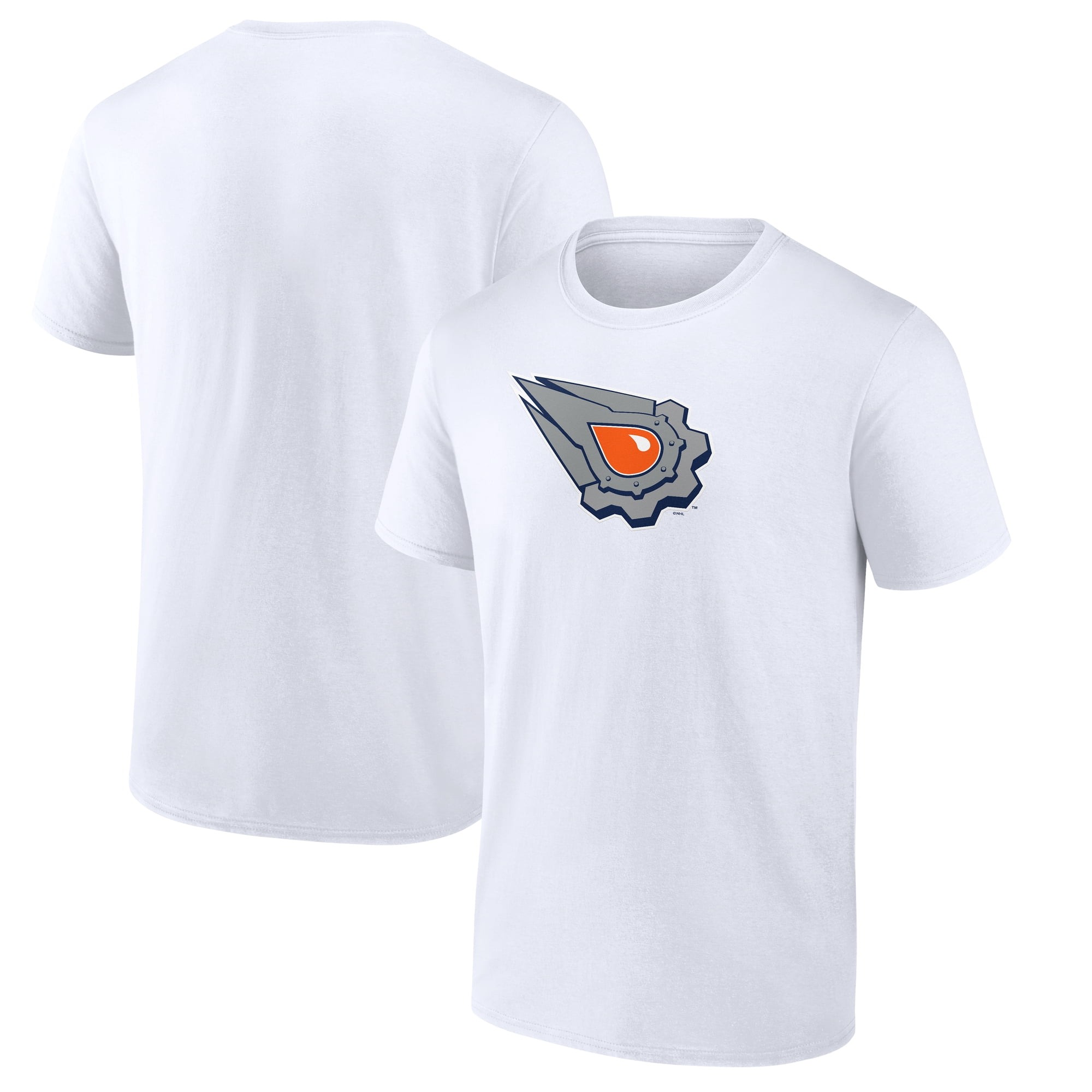 Men's White Edmonton Oilers Primary Logo T-Shirt