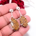 thumbnail image 2 of Natural Mariam Jasper Designer Handmade 925 Sterling Silver Earring 1.76" E83713, Christmas Gift, 2 of 4