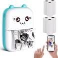 thumbnail image 5 of Mini Photo Printer, Pocket Thermal Printer with 6 Rolls Paper Compatible with iOS Android,Bluetooth Wireless Printer for Home Use, Picture Printer for Photo Receipt Label Printing, 5 of 13