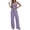 Blue Pink Striped, variant on Lounge Sets For Women Striped 2 Piece Pajama Sets Spaghetti Strap Tops Wide Leg Pants Beach Vacation Outfits
