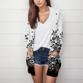 thumbnail image 2 of Cardigan pour Femmes Imprimé Automne Ouvert Léger avec Poche, 2 of 5