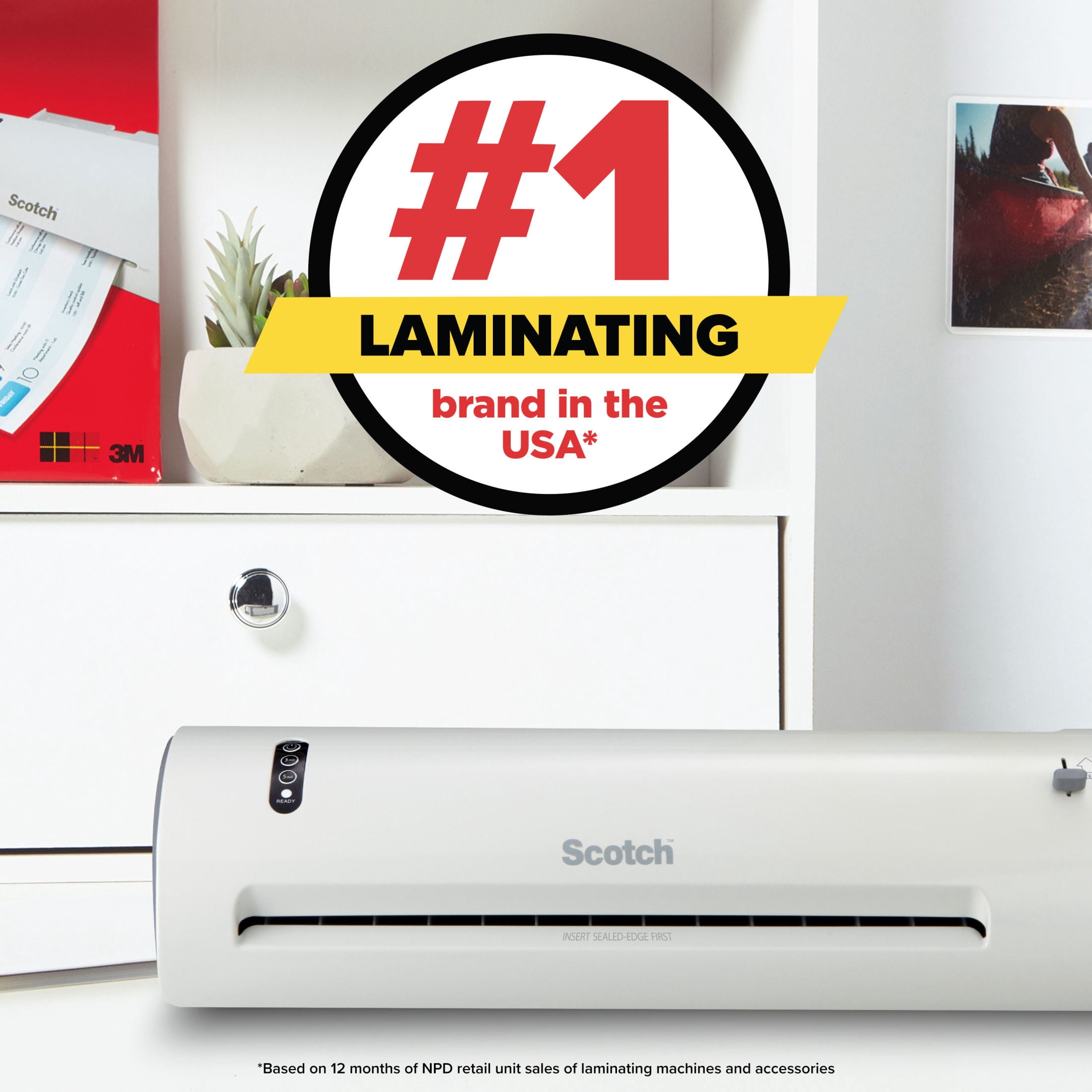 Scotch Thermal Laminating Pouches, 100 Count, 8.5" x 11", 3 mil Thick