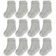 thumbnail image 1 of CozyWay Calcetines con pinzas para niños pequeños – 3T-5T gris Crew paquete de 12 – Puntos de agarre antideslizantes y soporte para el arco – Calcetines de algodón transpirable para niños y niñas pequ, 1 of 1
