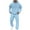 Light Blue, variant on LpwkSSA Casual Pullover Hoodie Tracksuit Set Drawstring Pockets Elastic Waist Trousers Long Sleeve Sportswear Men’s Activewear Outdoor Daily Wear Exercise Set Yellow S