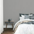 thumbnail image 7 of Tempaper Beadboard Grey Peel and Stick Wallpaper, 20.5" x 16.5', 7 of 7