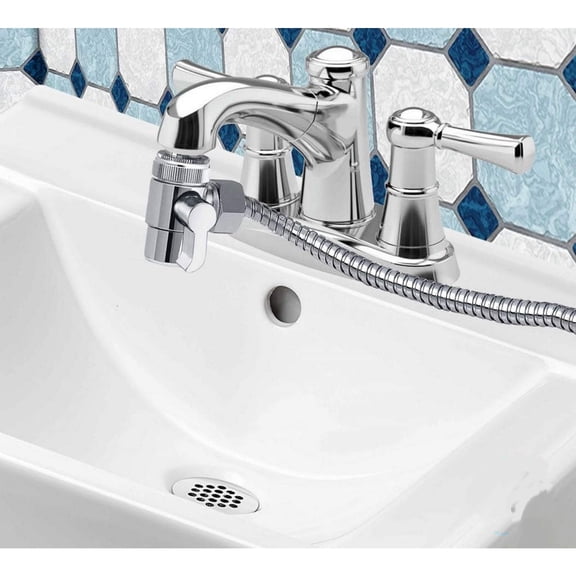Sink Faucet Handheld Bidet Sprayer for Toilet I Bidet Attachment for Warm & Cold Water I Long 80" Hose Perfect for Feminine Hygiene, Cloth Diaper, Bathroom Toilet Cleaning