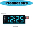 thumbnail image 5 of SDFGTstore Digital Clock Duals Loud Alarm Clock for Bedroom Decors Projection Alarm Clock, 5 of 14