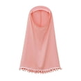 thumbnail image 4 of Lovzfmll Girl's Middle Eastern Dress Set, Long Sleeve Flutter Ruffle Dress with Hijab, Ramadan Outfits for Infant 1-2 Years, 4 of 7