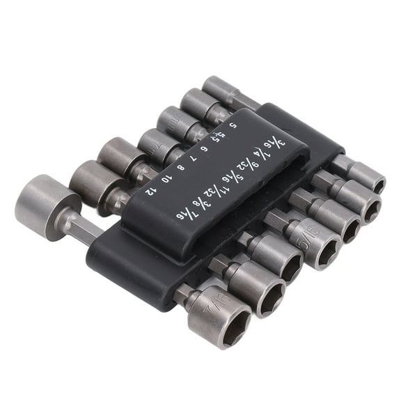 Power Nut Driver Drill Set, Sandblasted 1/4in Shanks Hex Shank Socket Adapter For Home DIY