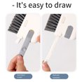 thumbnail image 1 of Becaristey Window Cleaning For Bathroom Tool Three In One Bathroom Brush Cleaning Cleaner And Handle Corners Bathroom Window orange, 1 of 6