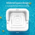 thumbnail image 6 of Naipo 70in Floating Canopy Island Inflatable Pool Float with Removable Canopy 2 Person Tanning Pool Lounger Float 2 Cup Holders for Adults Pool Lake and Beach, 6 of 10