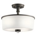 thumbnail image 1 of Kichler 43926OZ Joelson 75W 3 Light Semi Flush Ceiling Light, Olde Bronze, 1 of 1