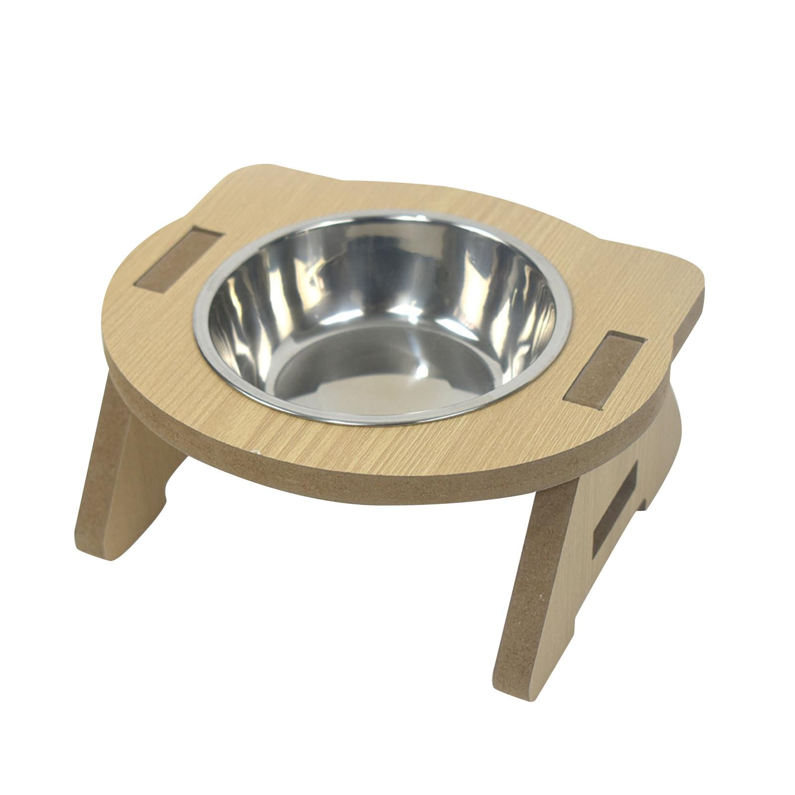 TOOYFUL Cat Bowl,Food and Water Pet Bowls,Raised,Portable,Stainless Steel,Pets Dish Feeding Bowl,Dog Cat Food Bowl,for Cats and Puppy single bowl