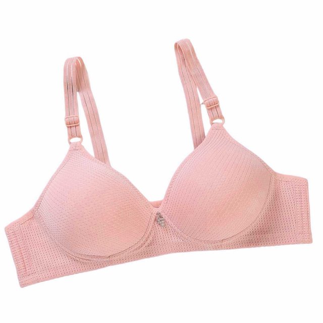Ersazi Nursing Bras Plus Size Woman'S Color Comfortable Hollow Out Perspective Bra Underwear No Rims In Clearance Pink M