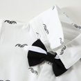 thumbnail image 6 of ZOEREA Baby Boy Clothes Suit Newborn Infant Gentleman Outfits, Formal Dress Shirt+Bowtie+Suspender Shorts Wedding Party Set, 6 of 13