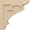 thumbnail image 3 of 6"W x 24"D x 24"H Thin Mayflower Rough Cedar Woodgrain TimberThane Corbel, Primed Tan, 3 of 6