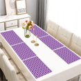 thumbnail image 2 of Pink Purple Checkered Pattern Summer Placemats Table Placemats Set Of 6-Linen Kitchen Washable Placemats Table Mats 11.8"x17.7" Non-Slip Heat Resistant, 2 of 5